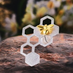 Silver-Honeycomb-Home-Guard-Dangle-fashion-earring (11)